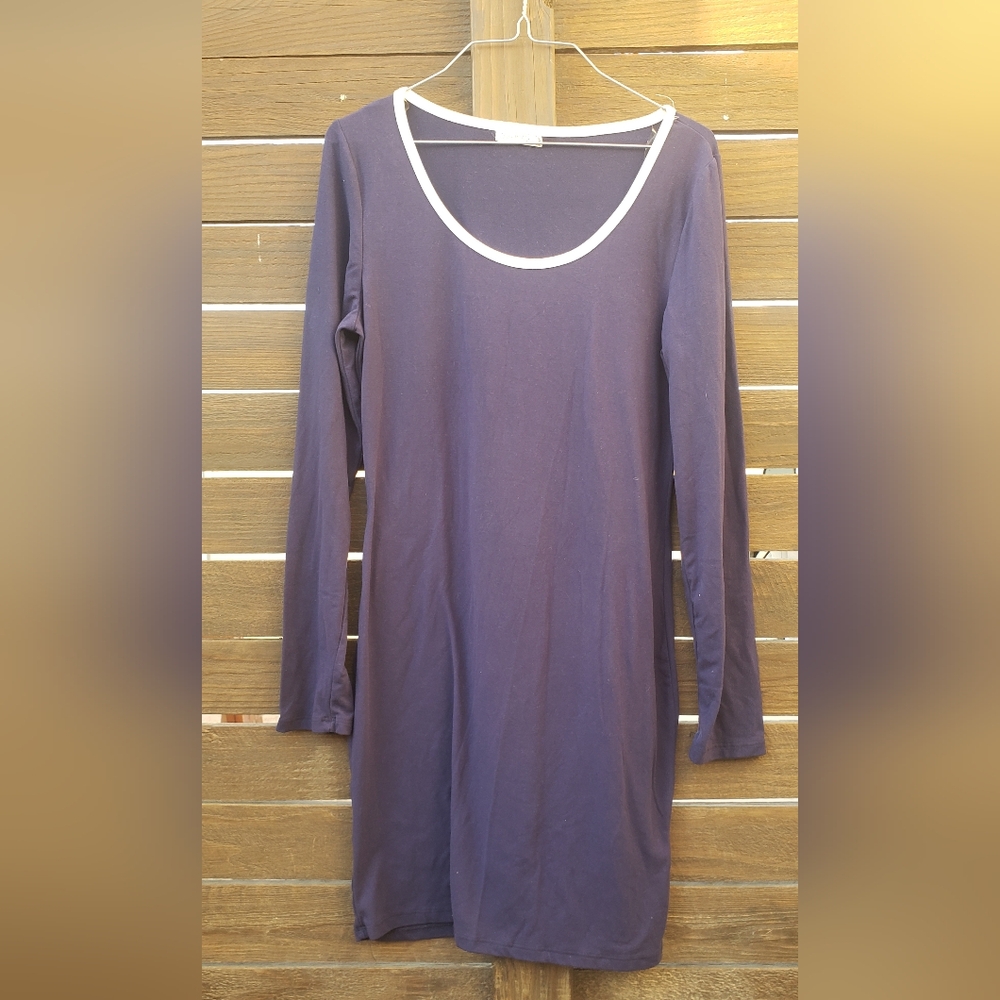 Heart & Hips Blue Long Sleeve Pajama Dress